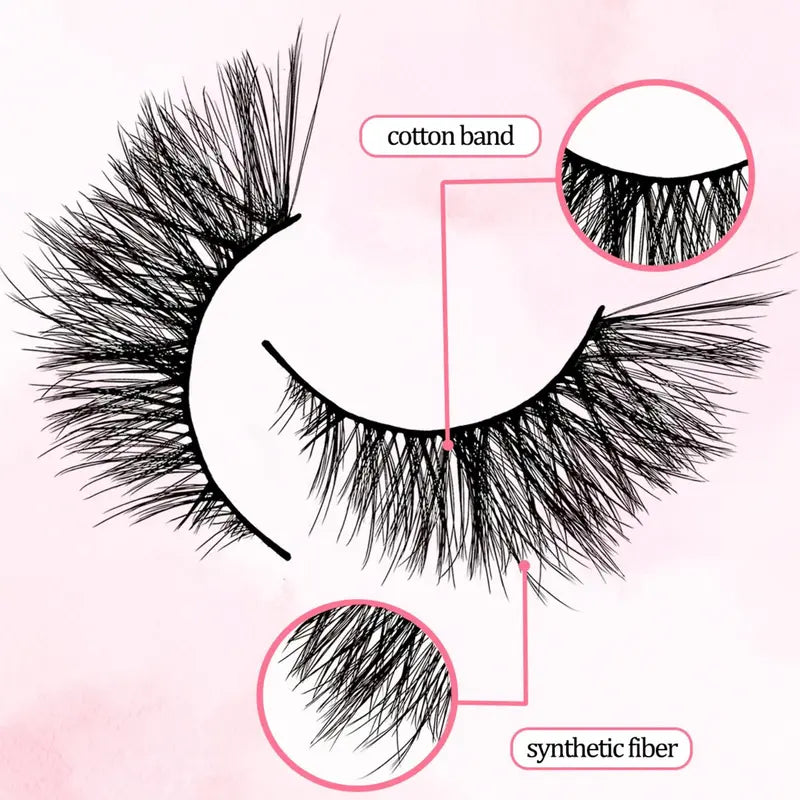 Music Festival Makeup False Eyelashes, 5 Pairs Wispy Cat Eye Look Faux Cluster Lashes, Natural Curling Eye Makeup Strip Lashes, Full Volume Eyelash for Lashes Extensions, Volumized False Eyelashes for Women and Girls Eye Makeup, Trending Products