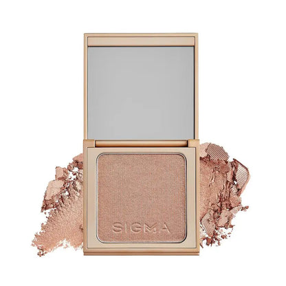 Sigma Beauty Highlighter Makeup – Illuminating Highlighting Powder for Face, Sheer Glimmer Face Highlighter for Cheeks, Cupid’S Bow, & Brow Bone