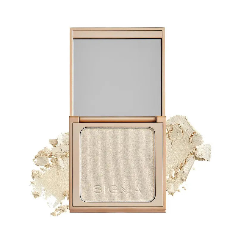 Sigma Beauty Highlighter Makeup – Illuminating Highlighting Powder for Face, Sheer Glimmer Face Highlighter for Cheeks, Cupid’S Bow, & Brow Bone