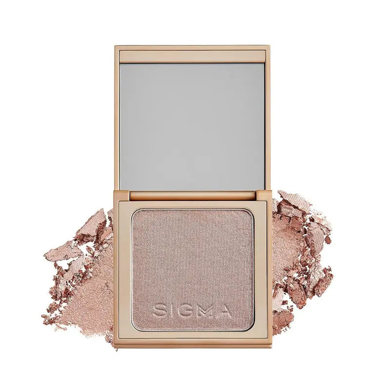 Sigma Beauty Highlighter Makeup – Illuminating Highlighting Powder for Face, Sheer Glimmer Face Highlighter for Cheeks, Cupid’S Bow, & Brow Bone