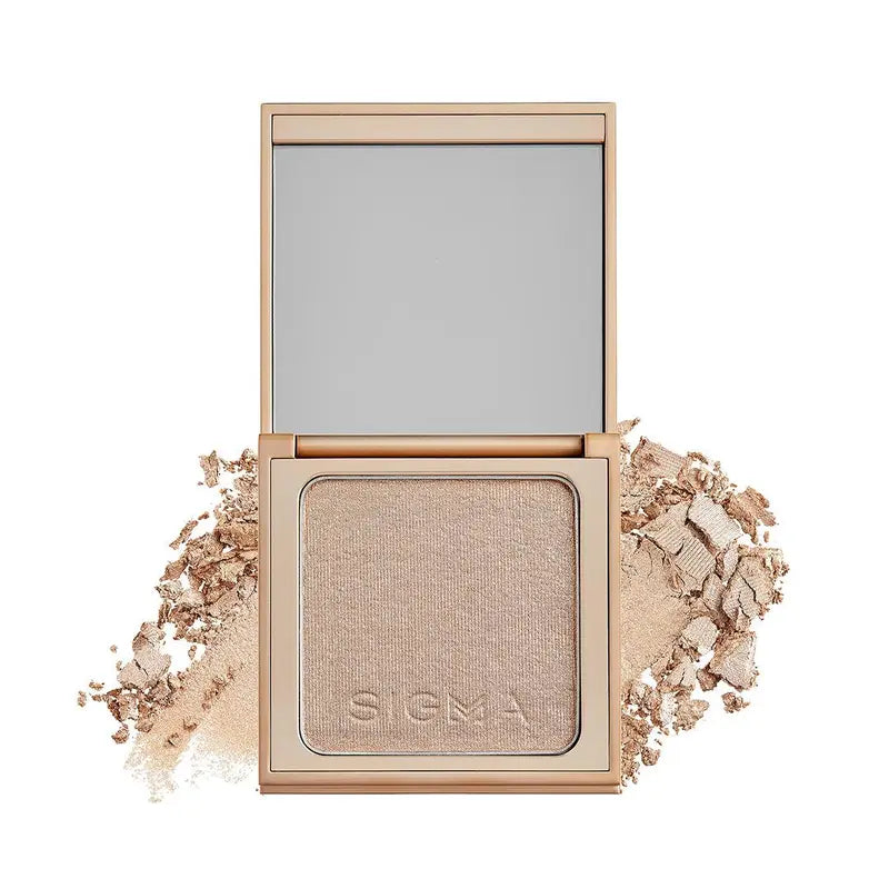 Sigma Beauty Highlighter Makeup – Illuminating Highlighting Powder for Face, Sheer Glimmer Face Highlighter for Cheeks, Cupid’S Bow, & Brow Bone