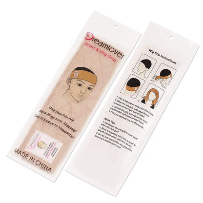 Wig Grip for Female, Wig Grip Bands for Keeping Wigs in Place, Wig Grip Headband, Tan, 2 Pieces