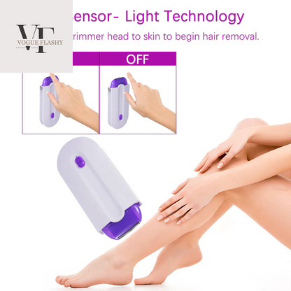 Professional Painless Hair Removal Kit Laser Touch Epilator USB Rechargeable Women Body Face Leg Bikini Hand Shaver Hair Remover