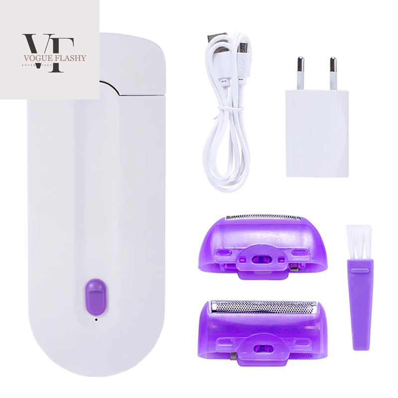 Professional Painless Hair Removal Kit Laser Touch Epilator USB Rechargeable Women Body Face Leg Bikini Hand Shaver Hair Remover