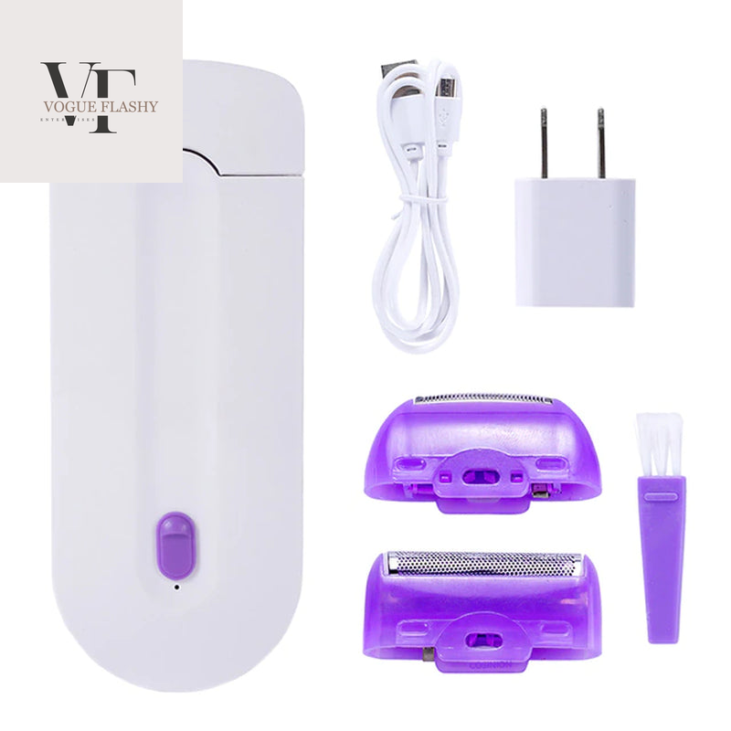 Professional Painless Hair Removal Kit Laser Touch Epilator USB Rechargeable Women Body Face Leg Bikini Hand Shaver Hair Remover