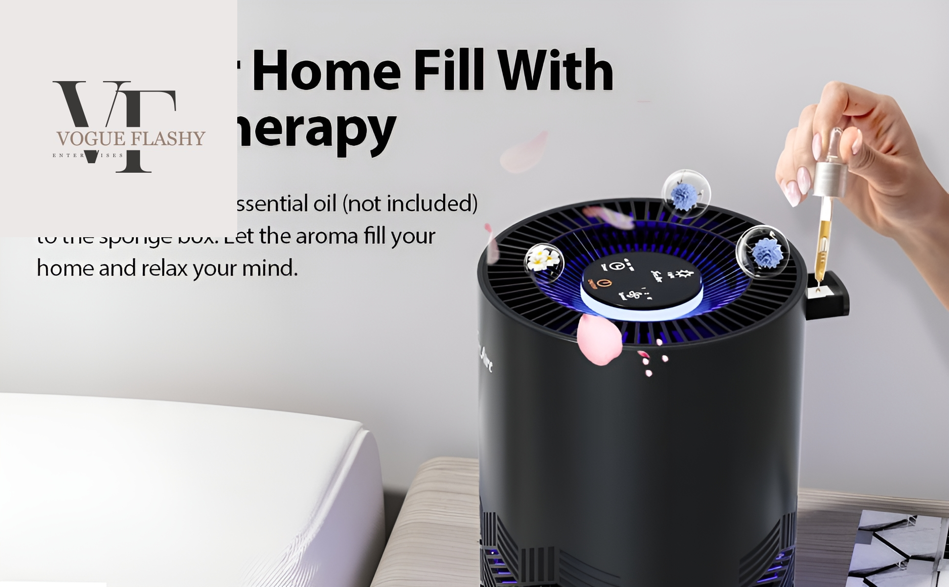 Air Purifiers for Bedroom, H13 HEPA Air Purifier with RGB Lights, Air Purifiers for Pets Dust Smoke Pollen Dander Smell, Air Cleaner with Air Filter for Home Office Large Living Room (Black)