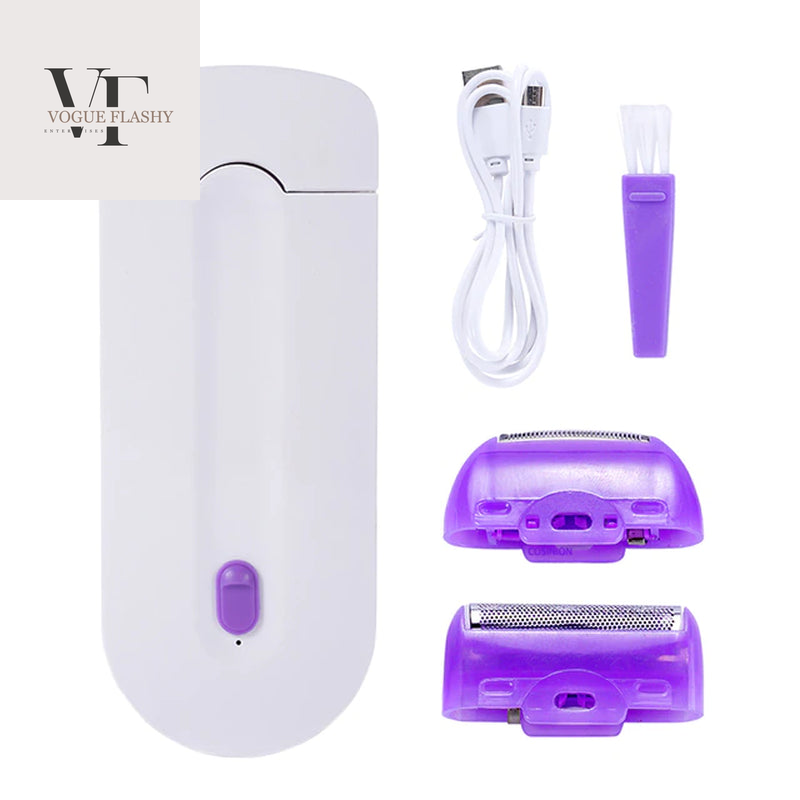 Professional Painless Hair Removal Kit Laser Touch Epilator USB Rechargeable Women Body Face Leg Bikini Hand Shaver Hair Remover